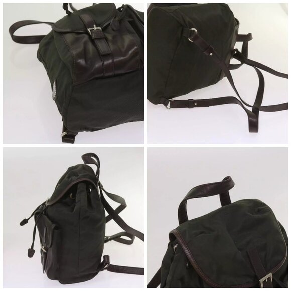 PRADA Backpack Nylon Green Auth - Picture 16 of 16